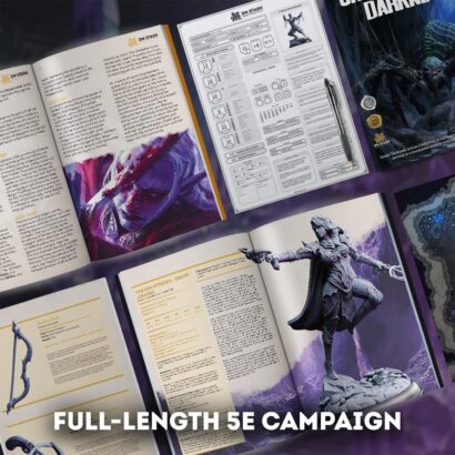 Komplettset-Lifting the Veil l-lll - Adventure Calls|UnderDark|A New Leaf| Abenteuer+Figuren | DM-Stash|Tabletop|DnD 5e+Abenteuer