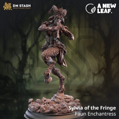 Sylvia of the Fringe - Faun Enchantress |DM-Stash| 3D-Miniatur|Tabletop|Lifting the Veil Pt lll - A New Leaf| Enchantress |DnD 5e+Datenblatt