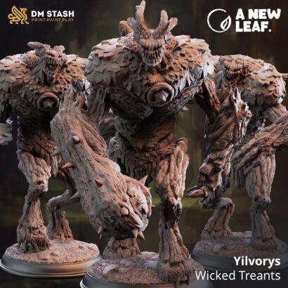 Yilvorys - Wicked Treants x3 | DM-Stash | 3D-Miniatur|Tabletop|Lifting the Veil Pt lll - A New Leaf| Treants |DnD 5e+Datenblatt