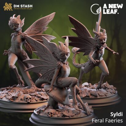 Syldi - Feral Faeries x3 | DM-Stash | 3D-Miniatur|Tabletop|Lifting the Veil Pt lll - A New Leaf| Feen |DnD 5e+Datenblatt