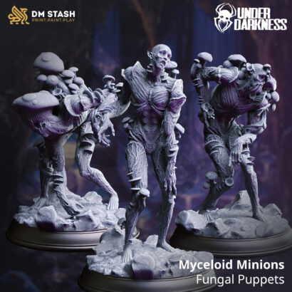 Myceloid Minions - Fungal Puppets | DM-Stash | Miniatur | Lifting the Veil Pt ll - Under Darkness | Tabletop |Pilz Zombies|DnD 5e+Datenblatt