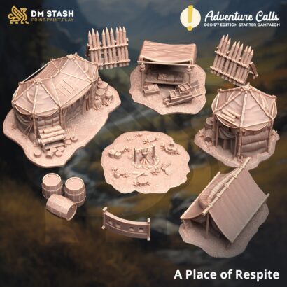 A Place of Respite | DM-Stash | 3D-Miniatur | Tabletop | Lifting the Veil Pt l - Adventure Calls| Lager | DnD 5e+Datenblatt