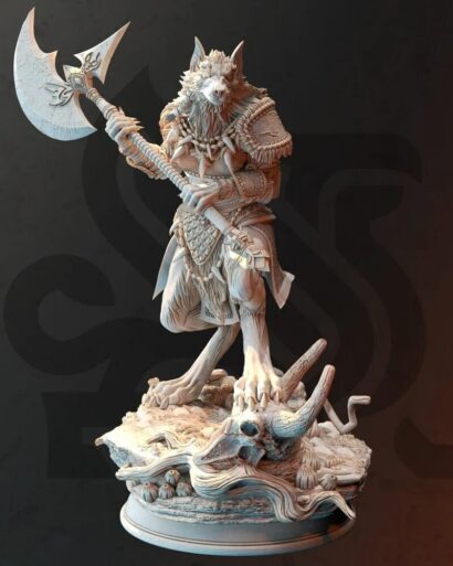 Ariana - Werwolf Queen| DM-Stash | Miniatur | Rollenspiel | Tabletop |Medium Humanoid|DnD 5e + Datenblatt