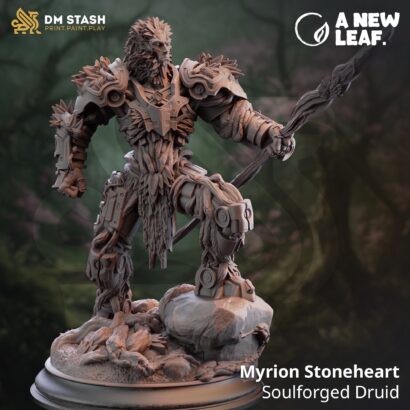 Myrion Stoneheart - Soulforged Druid | DM-Stash | 3D-Miniatur|Tabletop|Lifting the Veil Pt lll - A New Leaf| Druid |DnD 5e+Datenblatt