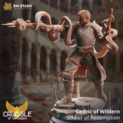 Cedric of Wildern - Soldier of Redemption|DM-Stash|3D-Miniatur|Tabletop| Crucible of the Chosen-Blood fot the Gods|DnD 5e+Datenblatt