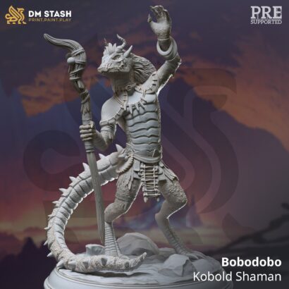 Bobodobo - Kobold Shaman|DM-Stash - The Dragon Pact|3D-Miniatur|Tabletop|DnD 5e+Datenblatt|Miniature|Kobold