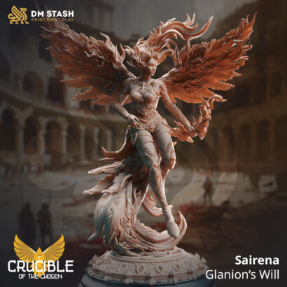 Sairena - Glanion’s Will|DM-Stash|3D-Miniatur|Tabletop| Crucible of the Chosen-Blood fot the Gods|DnD 5e+Datenblatt