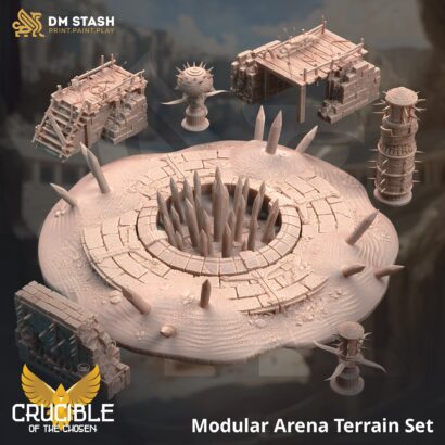 Arena Terrain | DM-Stash | 3D-Miniatur | Tabletop | Crucible of the Chosens | Lager | DnD 5e+Datenblatt