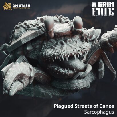 Plagued Streets of Canos-Sarcophagus Mimic | DM-Stash |Miniatur| Tabletop | lll Omens - A Grim Fate|DnD 5e + Datenblatt | Mimic