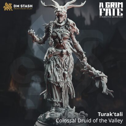 Turaktali-Colossal Druid of the Valley|DM-Stash| 3D-Miniatur |Tabletop| lll Omens - A Grim Fate|Druide|DnD 5e+Datenblatt|Eldritch Adventure