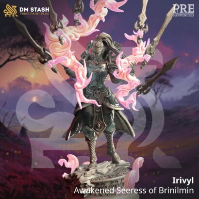 Irivyl -  Awakened Seeress of Brinilmin |DM-Stash|3D-Miniatur|Tabletop| The Siege of Nirloom|DnD 5e+Datenblatt|Seher