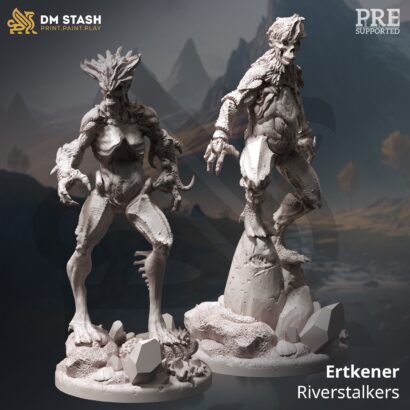 Ertkener - Riverstalker|DM-Stash|3D-Miniatur|Arisen Depths l -Hex Hunters of Brightstone|König|DnD 5e+Datenblatt|Monster
