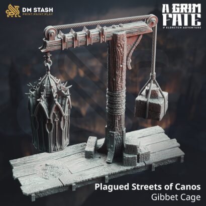 Plagued Streets of Canos - Gibbet Cage (Mimic) 2 Varianten |DM-Stash|Miniatur|Tabletop| lll Omens-A Grim Fate|DnD 5e + Datenblatt | Ungetüm