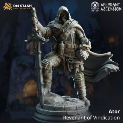 Ator - Revenant of Vindication|DM-Stash|3D-Miniatur|Tabletop| lll Omens-Part 3: Aberrant Ascension|DnD 5e+Datenblatt|Eldritch Adventure