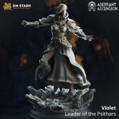 Violet - Leader of the Psithars|DM-Stash|3D-Miniatur|Tabletop| lll Omens-Part 3: Aberrant Ascension|DnD 5e+Datenblatt|Eldritch Adventure