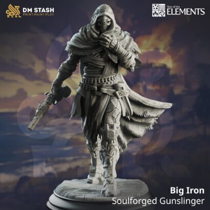 Big Iron - Soulforged Gunslinger |DM-Stash|3D-Miniatur|Tabletop| War of the Elements - The Rupture Pt. 1 |DnD 5e+Datenblatt