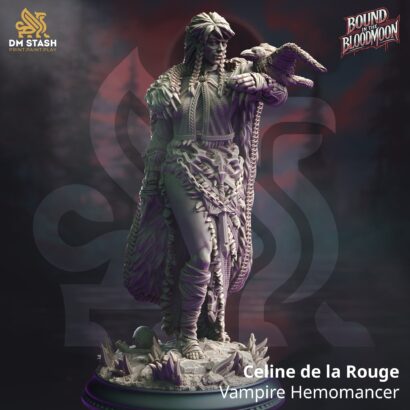 Celine de la Rouge - Vampire Hemomancer |DM-Stash| 3D-Miniatur | Tabletop |Rupture Pt III - Bound in the Bloodmoon|Knight|DnD 5e+Datenblatt