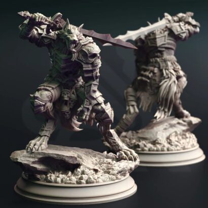 Corsicus - Werewolf Knight |DM-Stash| 3D-Miniatur | Tabletop |Rupture Pt III - Bound in the Bloodmoon|Knight|DnD 5e+Datenblatt