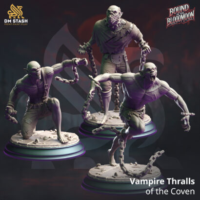3x Vampire Thralls of the Coven  |DM-Stash| 3D-Miniatur | Tabletop |Rupture Pt III - Bound in the Bloodmoon|Knight|DnD 5e+Datenblatt