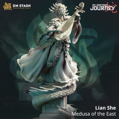 Lian She - Medusa of the East | Medusa |3D-Minis|32mm|40mm|DM-Stash|An Eastern Journey|DnD5e+Datenblatt