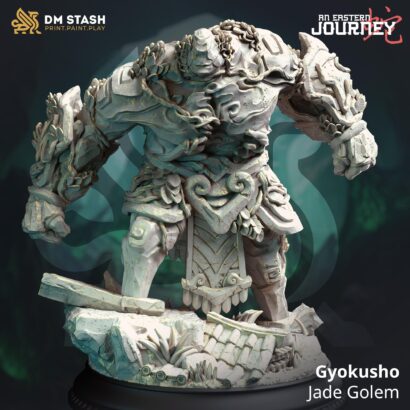Gyokusho - Jade Golem|3D-Minis|32mm|40mm|DM-Stash|An Eastern Journey|DnD5e+Datenblatt