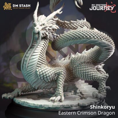 Shinkoryu - Eastern Crimson|Drache|Dragon|3D-Minis|32mm|40mm|DM-Stash|An Eastern Journey|DnD5e+Datenblatt