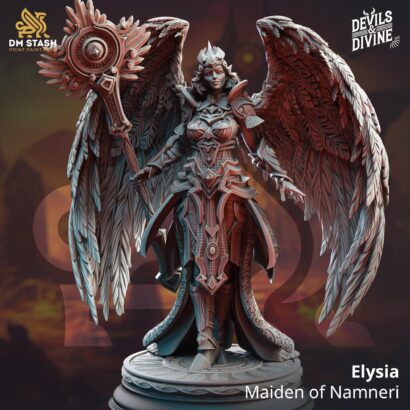 Elysia - Maiden of Namneri|DM-Stash|3D-Miniatur|Tabletop|Feet first into Hell|König|DnD 5e+Datenblatt|Kleriker