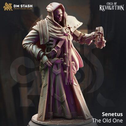 Senetus - The Old One |3D-Minis|32mm|40mm|DM-Stash| Cogs of Revolution | DnD5e+Datenblatt | Steampunk | Warforged |Miniature|DnD-Mini