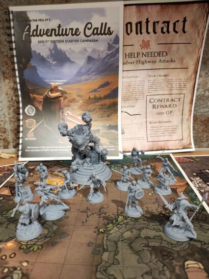 Komplettset:Lifting the Veil Pt l - Adventure Calls | Komplett Set + Abenteuer | DM-Stash |Miniatur| Tabletop |DnD 5e+Abenteuer (Teil 1/3)