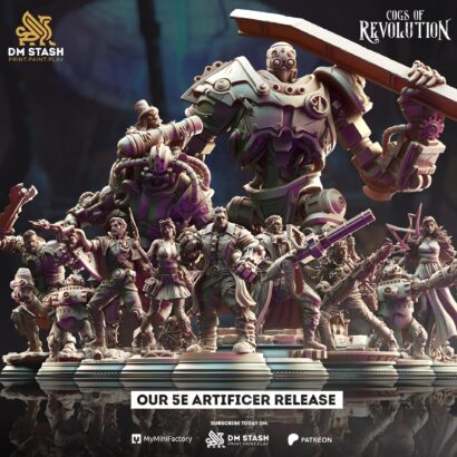 Komplettset "Liberty or Death Pt I – Cogs of Revolution" | Tabletop-Abenteuer Lvl 4-6 | DM-Stash Miniaturen für DnD 5e & RPG-Fans!
