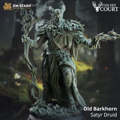 Old Barkhorn - Satyr Druid|DM-Stash|3D-Miniatur|Tabletop|The Fey Court | Satyr Druid|DnD 5e+Datenblatt