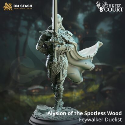 Alysion of the Spotless Wood - Feywalker Duelist|DM-Stash|3D-Miniatur|Tabletop|The Fey Court |Feywalker|DnD 5e+Datenblatt