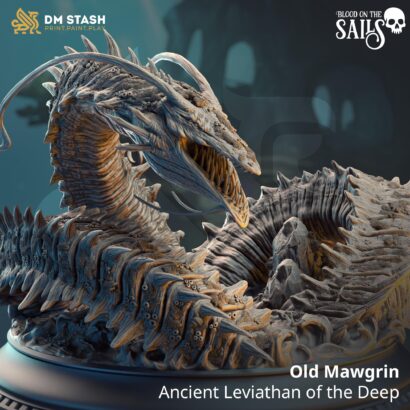 Old Mawgrin - Ancient Leviathan of the Deep| DM-Stash|3D-Miniatur|Tabletop|Blood on the Sails: One The Cursed Voyage|DnD 5e+Datenblatt