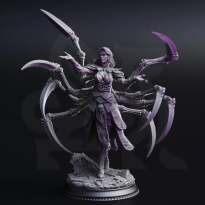 Dirthana of the Voids Spider-Sorceress | DM-Stash|3D-Miniatur|Tabletop| Elsebound Chronicles - Drow From Beyond |DnD 5e+Datenblatt