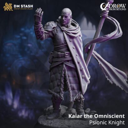 Kaiar the Omniscient - Psionic Knight | DM-Stash|3D-Miniatur|Tabletop| Elsebound Chronicles - Drow From Beyond |DnD 5e+Datenblatt
