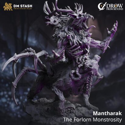 Mantharak - The Forlorn Monstrosity | DM-Stash|3D-Miniatur|Tabletop| Elsebound Chronicles - Drow From Beyond |DnD 5e+Datenblatt