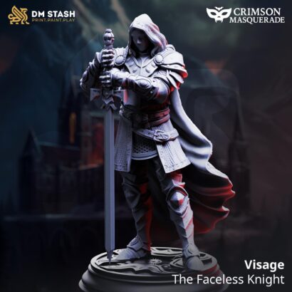 Visage - The Faceless Knight | DM-Stash|3D-Miniatur|Tabletop|Red Autumn Pt I - Crimson Masquerade|DnD 5e+Datenblatt