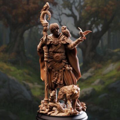 Gwambari - Animal Friend Shaman| DM-Stash|3D-Miniatur|Tabletop|The Red Autumn Pt II - Crimson Shadow Over Nordheim|DnD 5e+Datenblatt