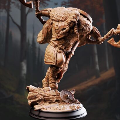 Magnar Nylstrom - Nordic War Chief| DM-Stash|3D-Miniatur|Tabletop|The Red Autumn Pt II - Crimson Shadow Over Nordheim|DnD 5e+Datenblatt