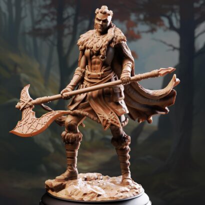 Gunnhildr - Outlander Berserker| DM-Stash|3D-Miniatur|Tabletop|The Red Autumn Pt II - Crimson Shadow Over Nordheim|DnD 5e+Datenblatt