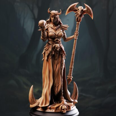 Hel - Maiden of Death| DM-Stash|3D-Miniatur|Tabletop|The Red Autumn Pt II - Crimson Shadow Over Nordheim|DnD 5e+Datenblatt