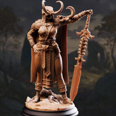 Skadi - Maiden of Vengeance| DM-Stash|3D-Miniatur|Tabletop|The Red Autumn Pt II - Crimson Shadow Over Nordheim|DnD 5e+Datenblatt