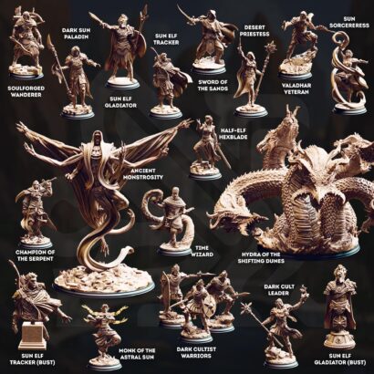 Komplettset: Elves of the Golden Sun |Abenteuer+Figuren+Karten+Monster Daten|DM-Stash|DnD5e|Kampagnen Modul|Dungeon & Dragons