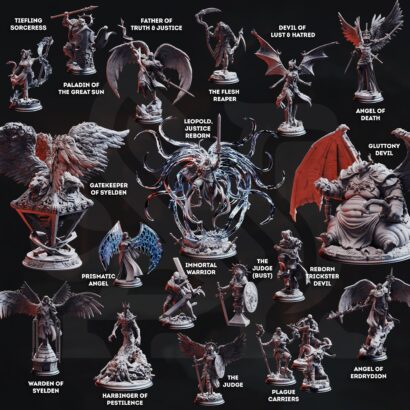 75mm - Einzelfiguren - Divine Gambit Pt 3: Hell at Heaven's Gate | DM-Stash | 3D-Miniatur | Tabletop|DnD 5e+Datenblatt
